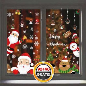 180x Kalėdiniai lipdukai | XMASCLINGS