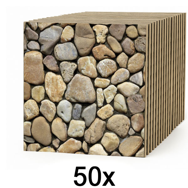 5x 3D akmens imitacijos tapetai (10 vnt.) | STONEBLOCKS