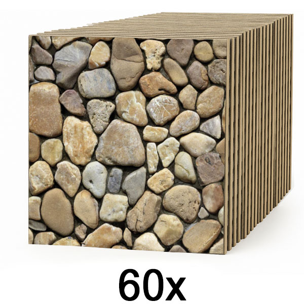 6x 3D akmens imitacijos tapetai (10 vnt.) | STONEBLOCKS