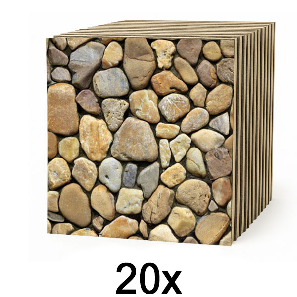 2x 3D akmens imitacijos tapetai (10 vnt.) | STONEBLOCKS