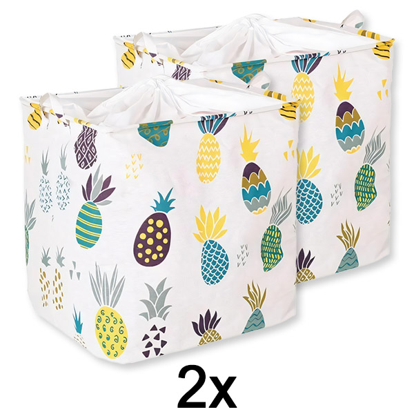 2x Sulankstoma didelė daiktų saugojimo dėžė CLOTHBOX