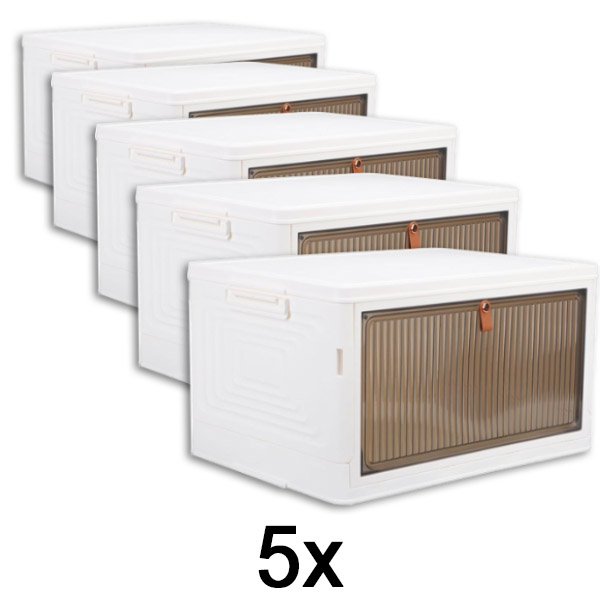 5x Sandėliavimo dėžė su dangčiu | ORGABOX