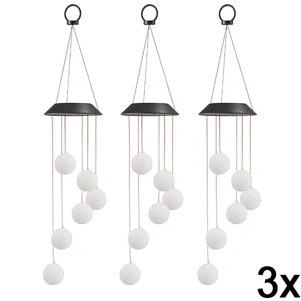3x Saulės šviesos diodų pakabinamas šviestuvas | AURAWIND