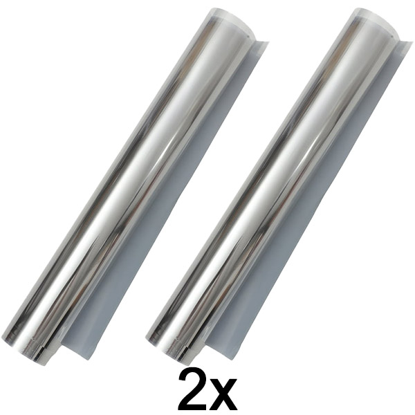 2x Lipni veidrodinė plėvelė (45 x 200 cm) | FOILBLISS