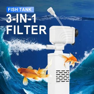 3 viename tylus akvariumo vandens filtras | FILTPRO